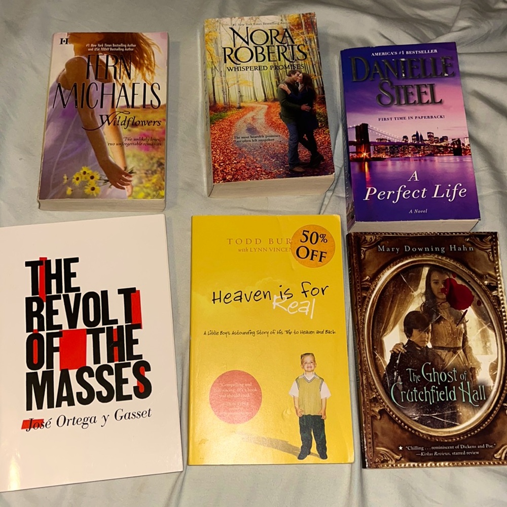 6 Paperback Books!
